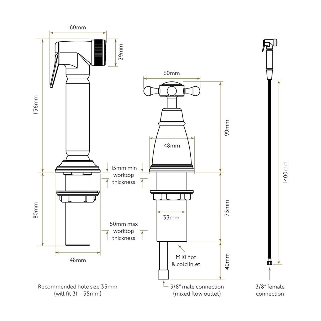 Bidbury & Co Chalford Kitchen Tap