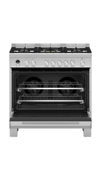 Fisher & Paykel OR90SDG6X1 90cm Series 9 Contemporary 5 Burner Dual Fuel Pyrolytic Freestanding Cooker