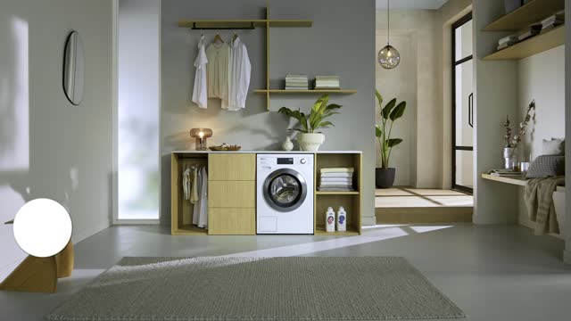 Miele WEK365 WCS Freestanding Washing Machine in Lotus White - Chrome Door – image 3