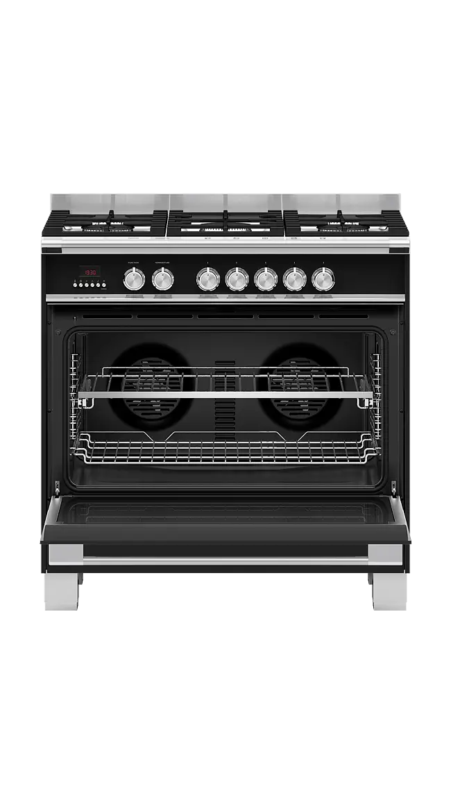 Fisher & Paykel OR90SCG4B1 90cm Series 7 Classic Dual Fuel 5 Burner Freestanding Cooker