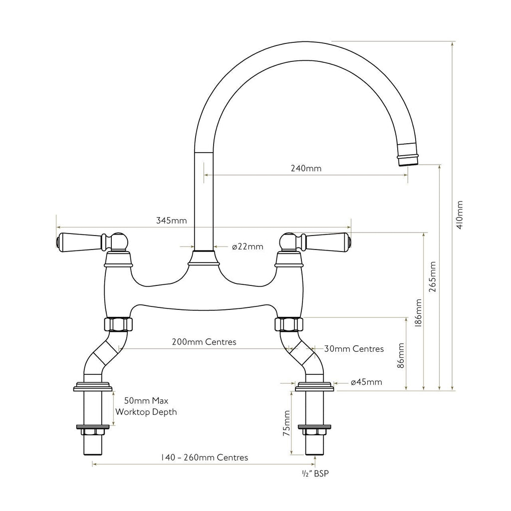 Bidbury & Co Moreton Kitchen Tap
