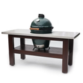 Big Green Egg Stainless Steel Topped Premium Royal Mahogany Table