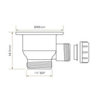 Bidbury & Co 1.5" Traditional Waste