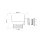 Bidbury & Co 1.5" Contemporary Waste
