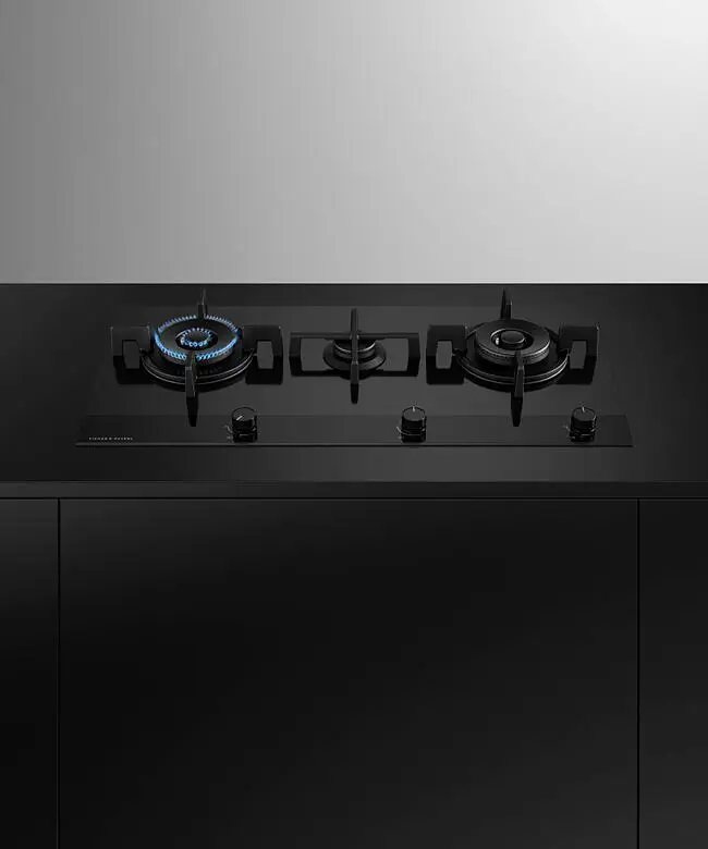 Fisher & Paykel CG903DLPGB4 90cm Series 9 3 Burner Gas Hob
