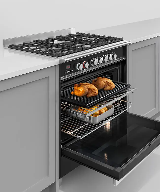 Fisher & Paykel OR90SCG4B1 90cm Series 7 Classic Dual Fuel 5 Burner Freestanding Cooker