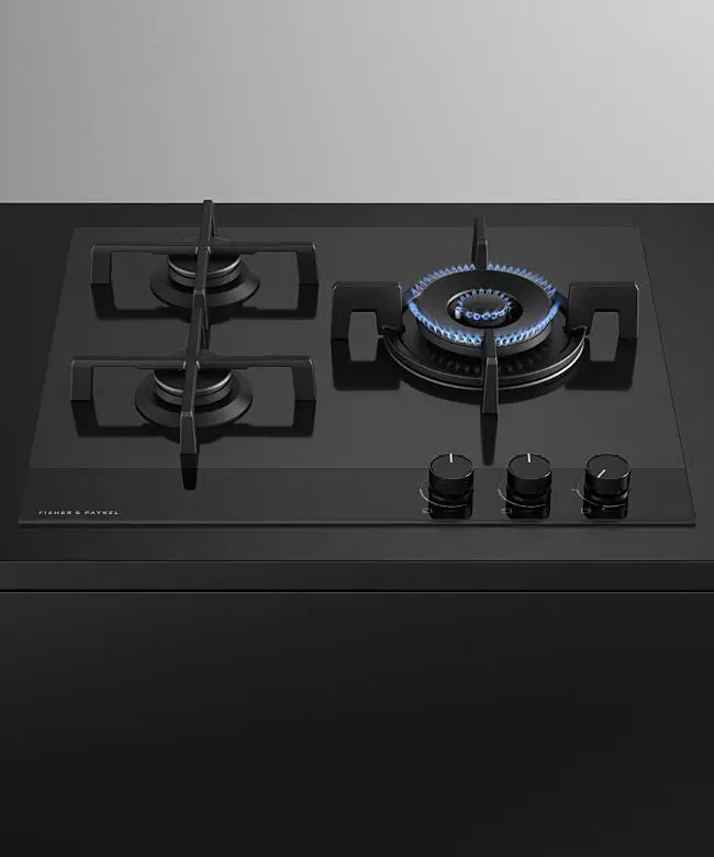 Fisher & Paykel CG603DNGGB4 60cm Series 9 3 Burner Gas Hob