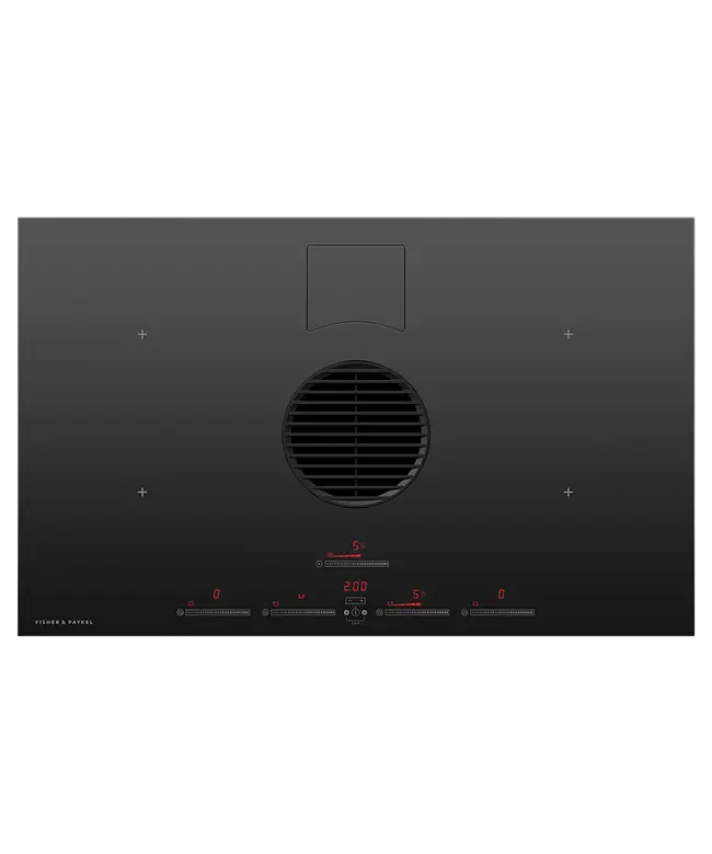 Fisher & Paykel CID834RDTB4 83cm Series 9 Minimal 4 Zone Induction Hob with Integrated Ventilation