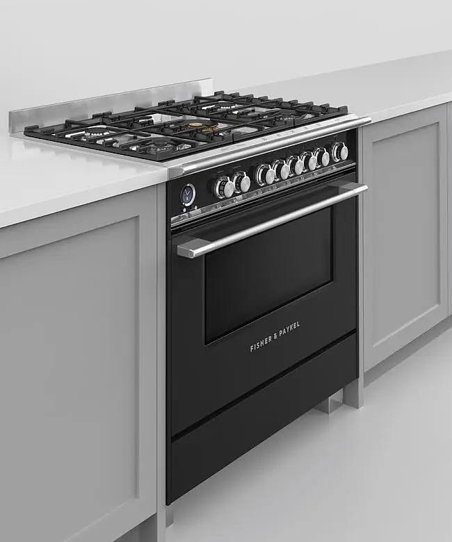 Fisher & Paykel OR90SCG6B1 90cm Series 9 Classic 5 Burner Dual Fuel Pyrolytic Freestanding Cooker