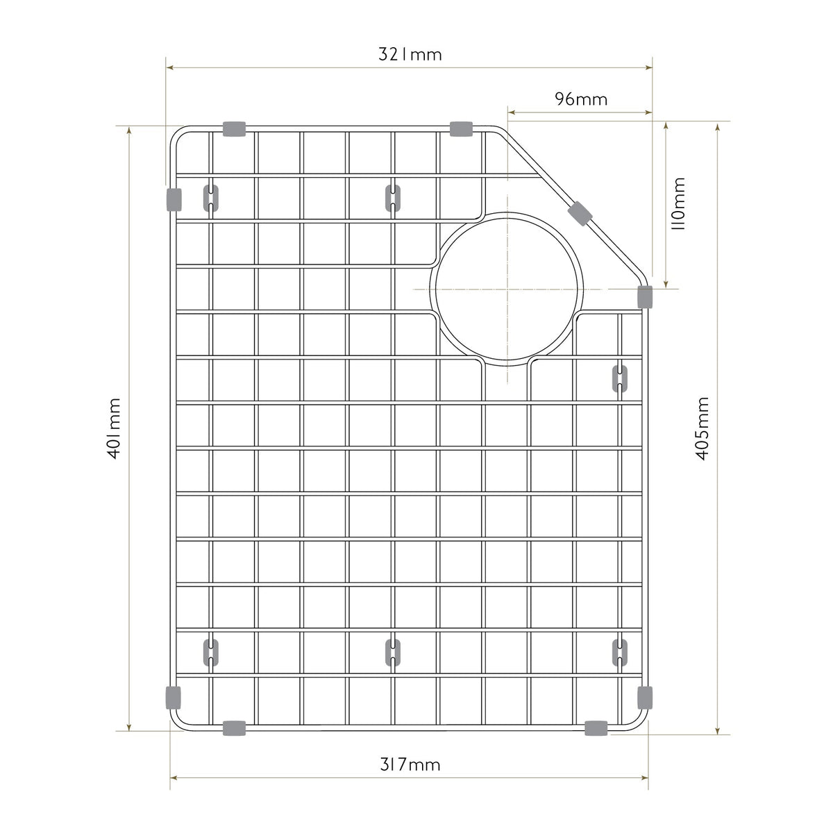 Bidbury & Co Sink Grid