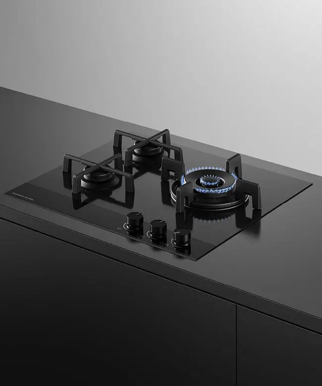 Fisher & Paykel CG603DNGGB4 60cm Series 9 3 Burner Gas Hob