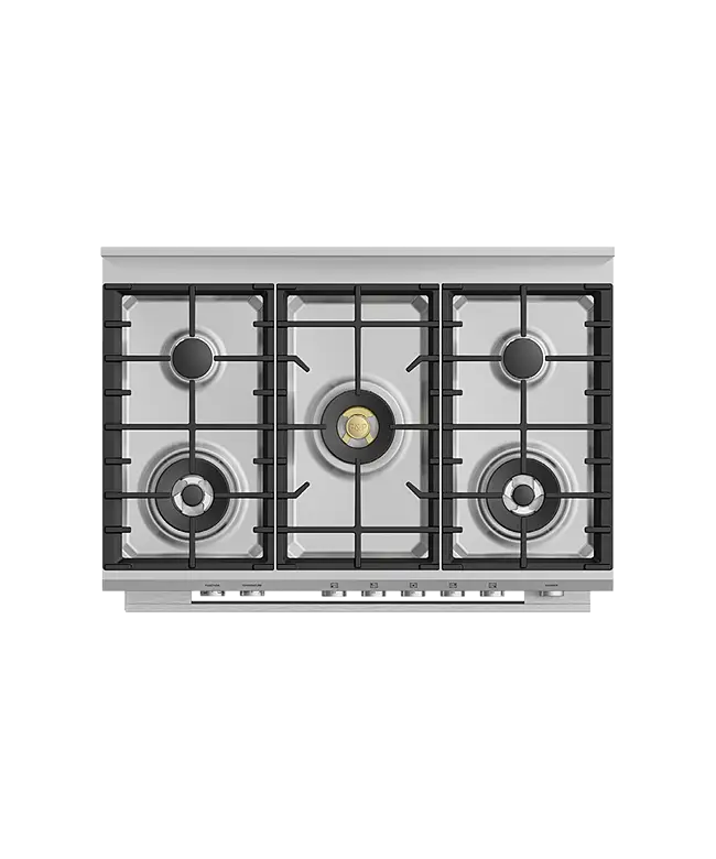 Fisher & Paykel OR90SDG6X1 90cm Series 9 Contemporary 5 Burner Dual Fuel Pyrolytic Freestanding Cooker