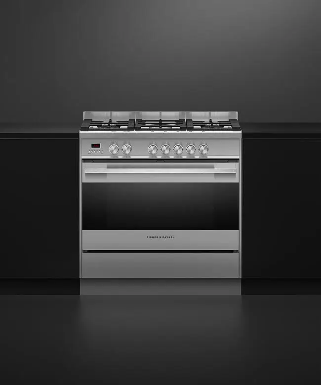 Fisher & Paykel OR90SDG4X1 90cm Series 7 Contemporary Dual Fuel 5 Burner Freestanding Cooker