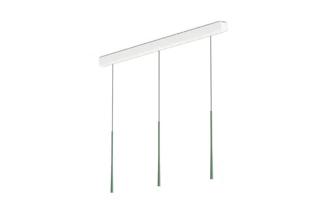Bora LSLMG Stars Pendant Light 3-Light Linear - Moss Green