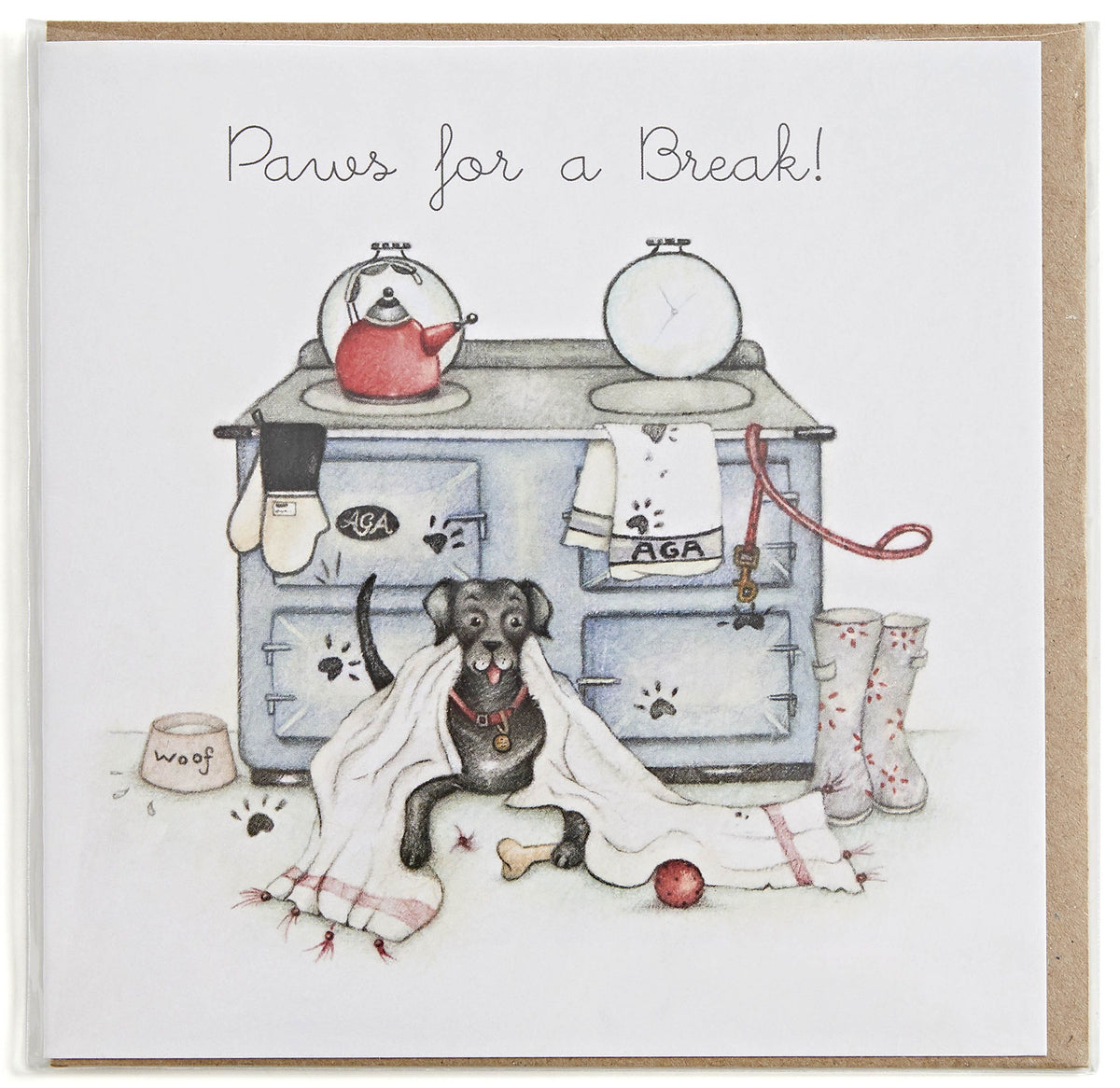 AGA Paws for a Break Greetings Card