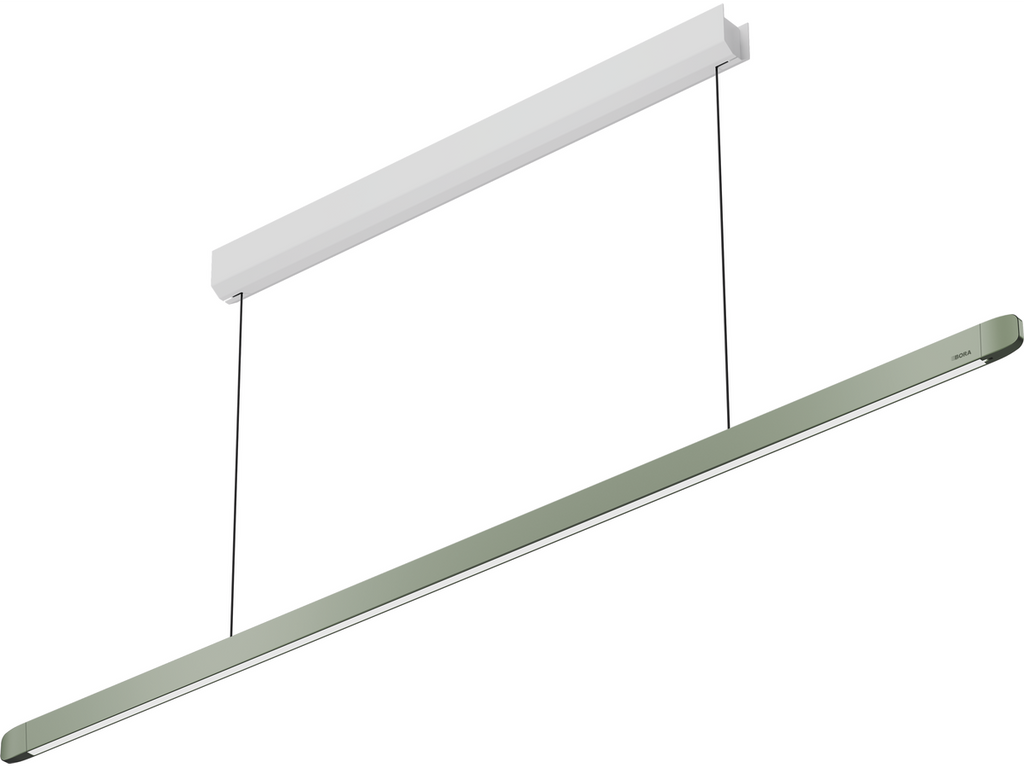 Bora Horizon Pendant Light Fixed - Moss Green