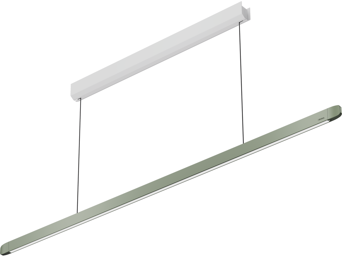 Bora Horizon Pendant Light Fixed - Moss Green