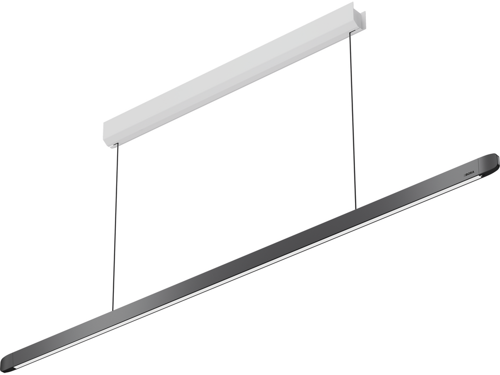 Bora Horizon Pendant Light Fixed - Black