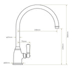 Bidbury & Co Malvern Kitchen Tap — Chrome