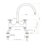 Bidbury & Co Sherborne Kitchen Tap — Chrome