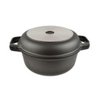 AGA Cast Aluminium 24cm Round Casserole with Skillet Lid