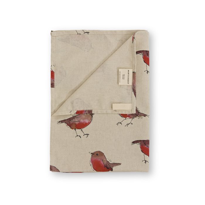 AGA Garden Robin Tea Towel