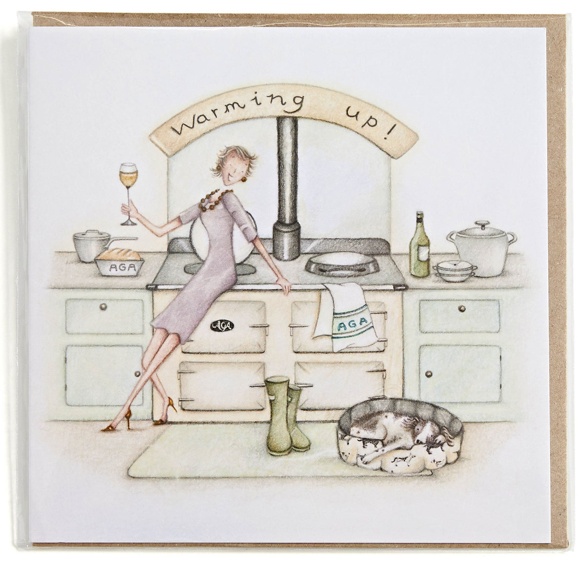 AGA Warming Up Greetings Card